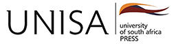 University of South Africa Press logo (& 3 flames brand image right)