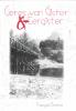 Greyscale photo in background of a landscape with a bridge, with modern red lettering of the book title at the top against a white background. Th author's name is at the bottom in thin black lettering.